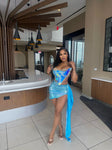 Carti Skirt Set - Blue
