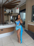 Carti Skirt Set - Blue