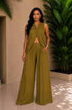 Elara Pleated Pants Set