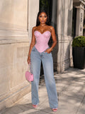Pink Rhinestone Corset