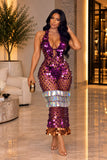 Zafira Sequin Maxi Dress