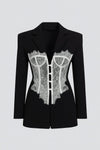 Amira Lace Corset Blazer