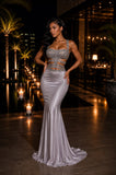 The Rosalie Dress - Silver