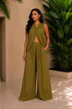 Elara Pleated Pants Set