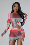 Exotic Baddie Skirt Set