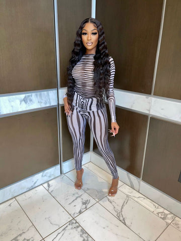 Noir Pants Set