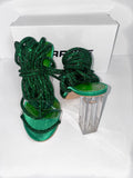 Green Crystal Heels