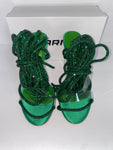 Green Crystal Heels