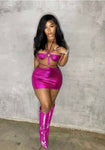 Metallic Baddie Dress