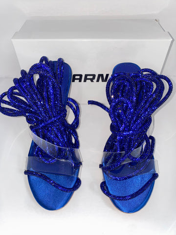 Blue Crystal Heels
